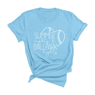 Ballpark Lights Baseball T-Shirt #HPTS-BLKLG-BPAR23