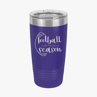 Football Is My Favorite Season 20oz Tumbler #TWB20-FB-BLK