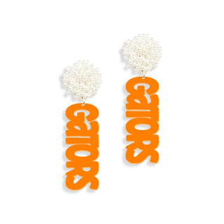 Orange Gators Earrings