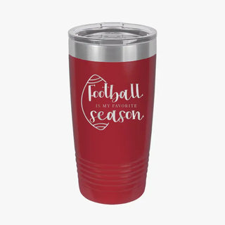 Football Is My Favorite Season 20oz Tumbler #TWB20-FB-BLK