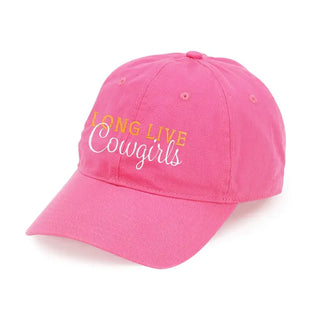 Hot Pink Long Live Cowgirls Cap