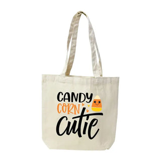 Candy Corn Cutie Small Canvas Tote #HPT2515-CANDY