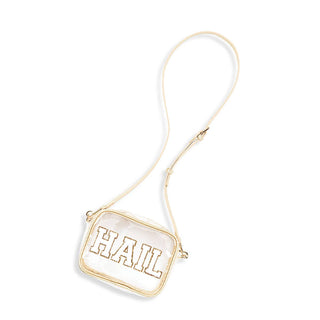 Hail Varsity Letters Gold Clear Blair Purse
