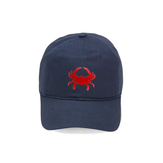 Motif Embroidered Navy Kids' Cap #M185VL-NAVY-CRAB