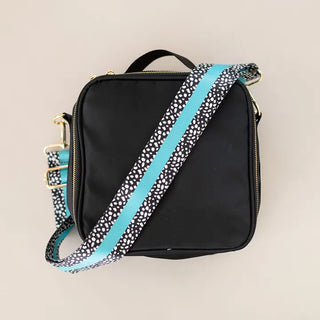 Aqua Stripe Dot Crossbody Strap #MNA109VL-AQDOT