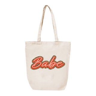 Leopard Babe Canvas Tote
