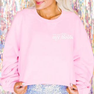Ask Me About My Book Embroidered Sweatshirt