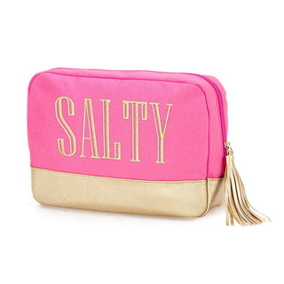 Gold Salty Cabana Cosmetic Bag #M235VL-MINT-SALTY