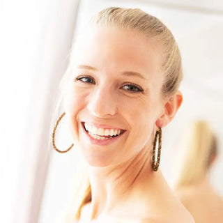 Black & Gold Demi Earrings #VLJ2110-BLKGD