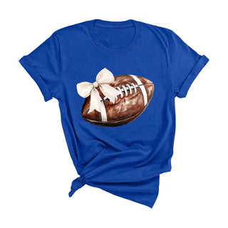 Football Bow T-Shirt #HPTS-BLKLG-FBBOW