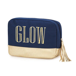 Gold Glow Cabana Cosmetic Bag #M235VL-MINT-GLOW