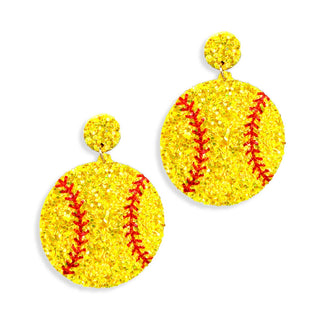 Softball Earrings