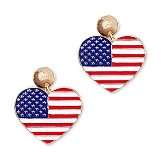 Land That I Love Earrings #VLJE2007-RWB