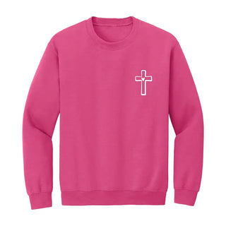 Cross Embroidered Sweatshirt #MSW-HTPKLG-CRS
