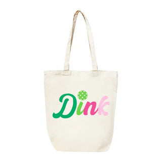 Multicolor Dink Pickleball Canvas Tote #HPT2518-DINK