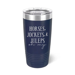 Horses, Jockeys & Juleps Navy 20oz Tumbler #TWB20-OHMY-NAVY
