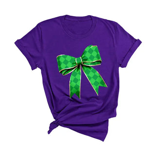 Green Diamond Bow T-Shirt #HPTS-BLKLG-GRNDI