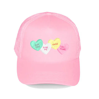 Candy Hearts Trucker Hat #L197-SMCHRT