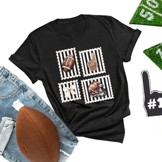 Football Stamp T-Shirt #HPTS-BLKLG-FBSTAMP