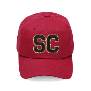 Black SC Varsity Letter Garnet Cap