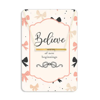 Believe in New Beginnings Keepsake Card #VLJC-1345GD-BELIEVE