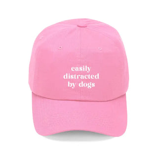 Distracted by Dogs Cap #M190VL-CORAL-DIS