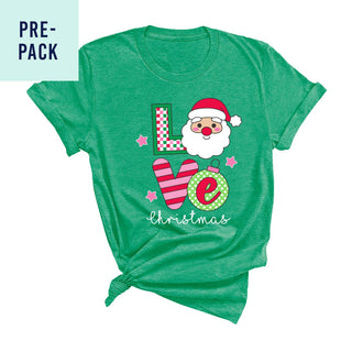 Santa Love Heather Green T-Shirt Pre-Pack