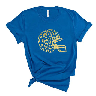 Gold Leopard Helmet T-Shirt #HPTS-BLKLG-GDHEL