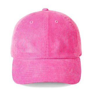 Hot Pink Corduroy Cap #M193VL-HTPKCORD