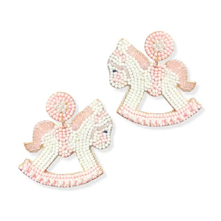 Light Pink Rockabye Baby Earrings #VLJE6071-PK