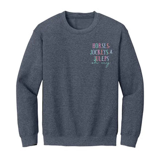Horses, Jockeys & Juleps Sweatshirt #HPSW-HNAVYLG-HTOHMY