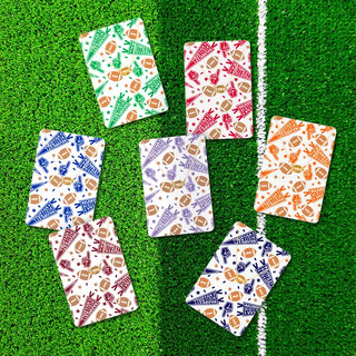 Lilac Football Fan Keepsake Card #VLJC-358GD-LILACFBF