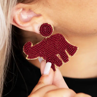 Elephant Alabama Earrings #VLJE4869-EL