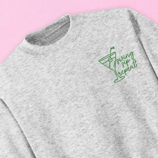 Swing, Sip, Repeat Golf Embroidered Sweatshirt
