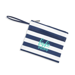 Navy Stripe Lake Bum Wet Bag