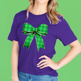 Green Diamond Bow T-Shirt #HPTS-BLKLG-GRNDI