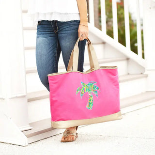 Palm Tree Cabana Tote #HP732-MINT-TRPPALM23