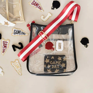 Garnet Stripe Crossbody Strap #MNA109VL-STGAR