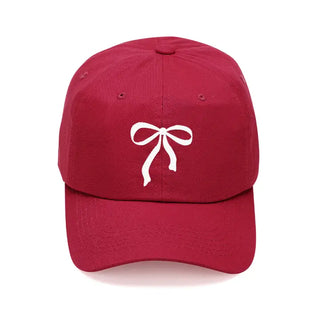 Bow Embroidered Cap #M190VL-GAR-BOW