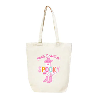 Boot Scootin' Spooky Large Canvas Tote #HPT2518-BSCOOT