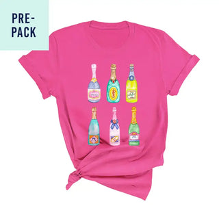 Champagne Problems Hot Pink T-Shirt 9 pc Set #PACK-PK-CHAMP24
