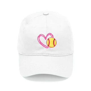 Heart Softball Cap