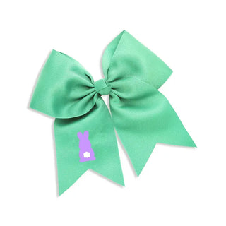 Bunny Kid's Hair Bow #M5000VL-LTGRN-PKBUN