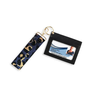 Black Wallet with Wristlet Strap #PACK-209BLK-AQDOT