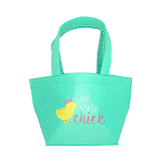 One Cute Chick Felt Easter Tote #M959VL-MINT-CCHICK