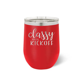 Classy Until Kickoff Tumbler #TWB12-KICK-BLK