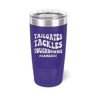 Tailgates, Tackles, Touchdowns 20oz. Insulated Tumbler