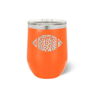 Leopard Football 12oz Tumbler #TWB12-LPRDFB-BLK