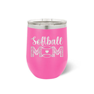 Softball Mom Pink Tumbler