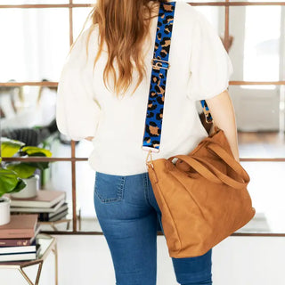 Royal Blue Leopard Crossbody Strap #MNA109VL-RBLLPRD